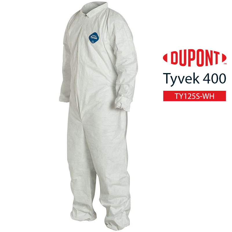Disposable Coverall DuPont Tyvek 400 TY125S WH