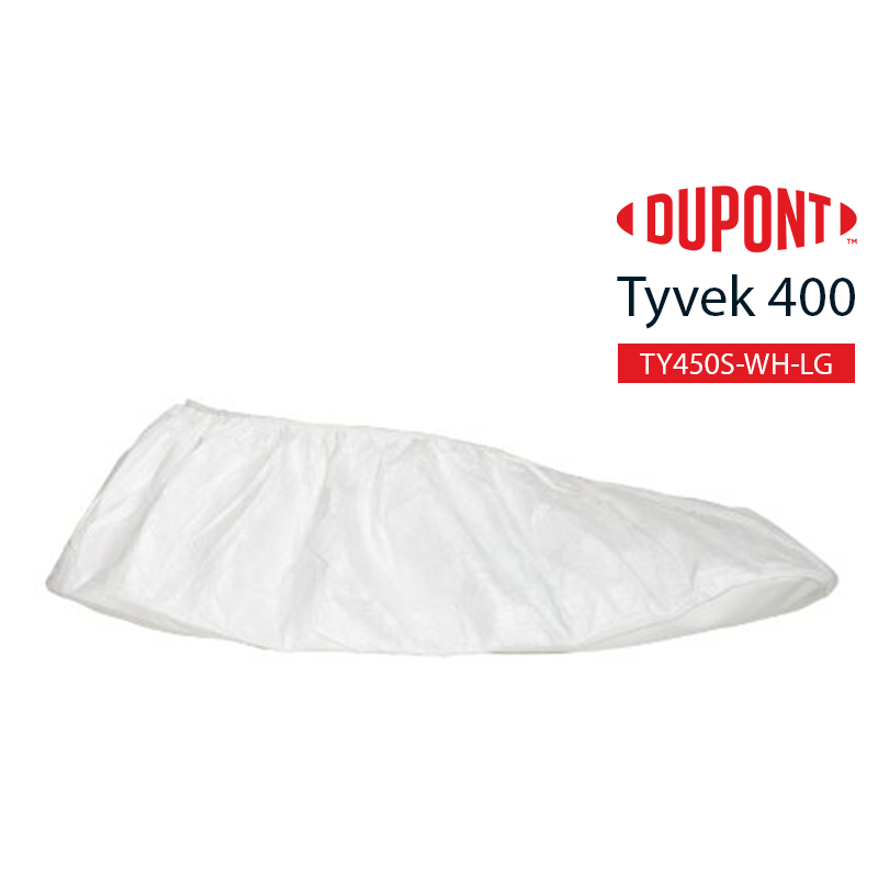 Disposable Shoe Cover DuPont Tyvek 400 TY450S WH option LG