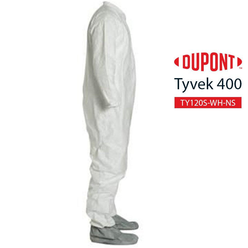 Disposable Coverall DuPont Tyvek 400 TY121S WH option NS