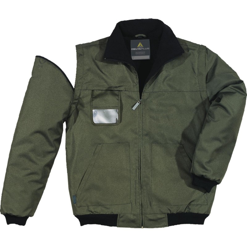 Jacket with detachable sleeves, collar trimmed with fleece RENO PANOPLY
