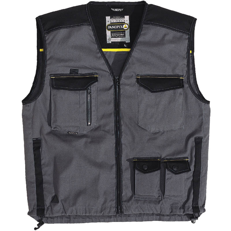 Vest with zipper - 60% Cotton 40% Polyester 270 g / m M5GIL PANOPLY