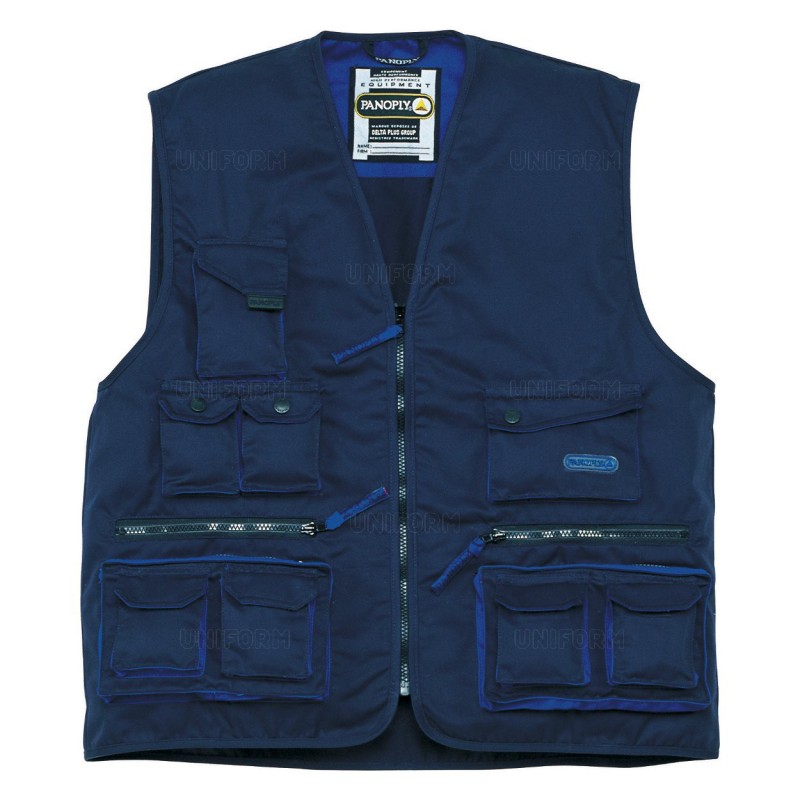 Vest with lots of pockets - 65% polyester 35% cotton 245 g / m M2GIL PANOPLY