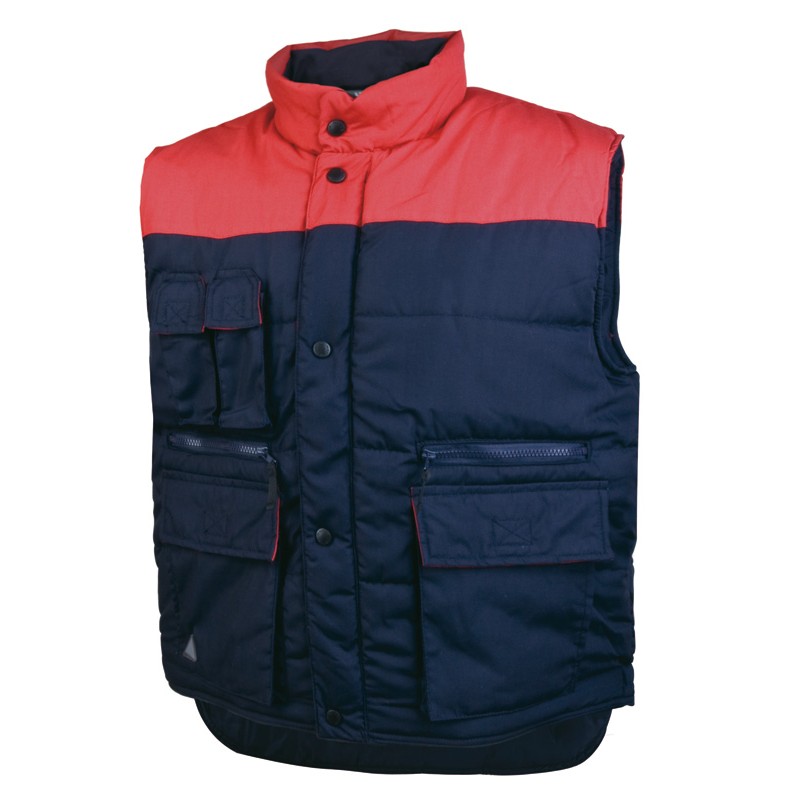 Warm vest, a large number of pockets 65% polyester 35% cotton SIERRA PANOPLY